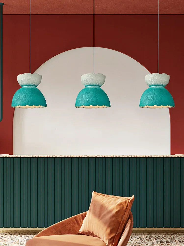 Handmade Wabi Sabi LED Chandelier Decoration Home Loft Hanging Lamps Kitchen Island Cafe Restaurant Pendant Light Fixture
