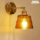 applique murale rotative en verre style nordique japonais avec miroir