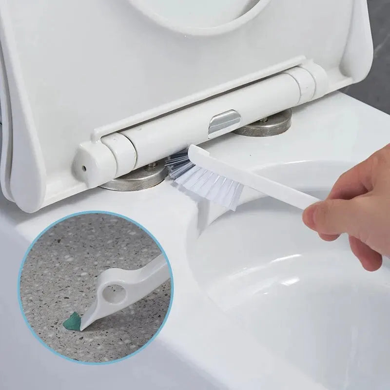 ensemble de brosses de toilette avec support mural pour salle de bain - vue 7 sur 8