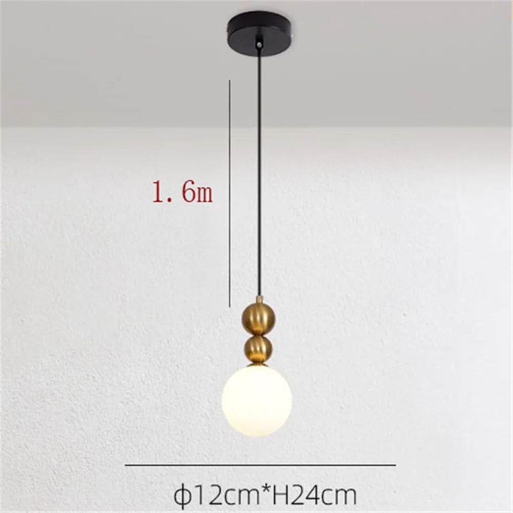suspension en verre créative pour café bar restaurant - vue 7 sur 11