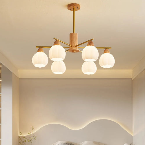 lustre en bois pour décoration moderne et style - vue 2 sur 10