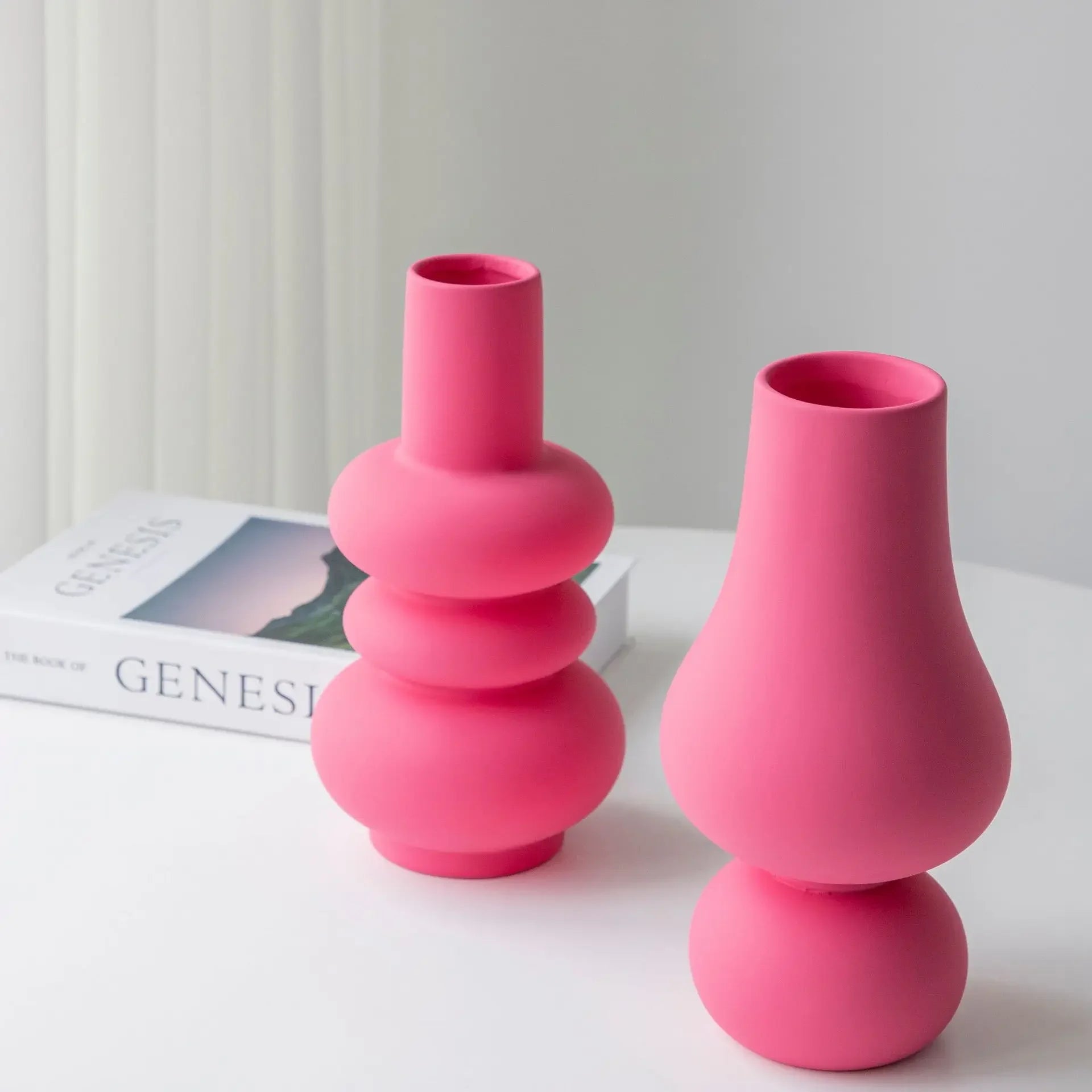 vase créatif en céramique pour décoration florale moderne - vue 4 sur 7