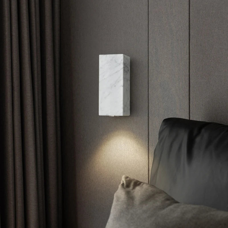 applique murale en marbre pour décoration et éclairage d'allée