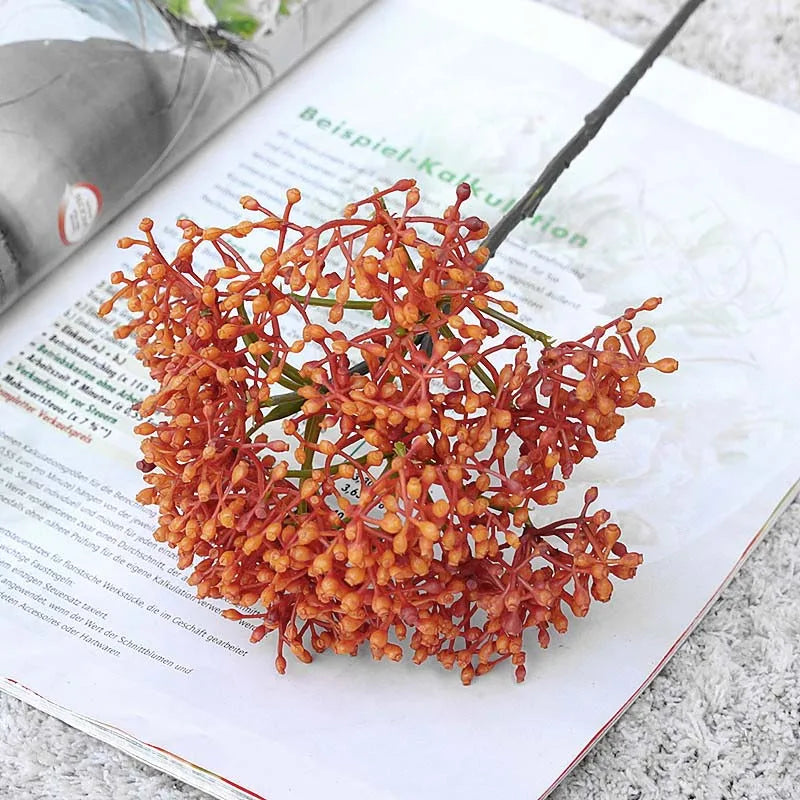 plantes artificielles rétro framboises pour décoration DIY maison - vue 4 sur 13