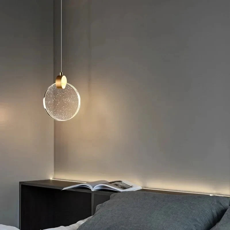 suspension moderne en cristal de calebasse pour décoration intérieure - vue 3 sur 7