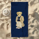 Serviette de plage séchage rapide motif oursons anime