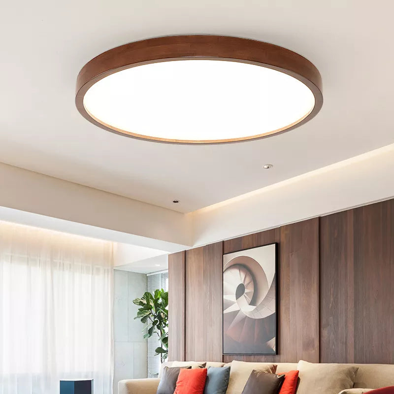 Plafonnier Led Bois Lampe De Plafond Intérieur Rustique En Bois 4000K Plafonnier Led Bois Lampe De Plafond Intérieur Rustique En Bois 4000K