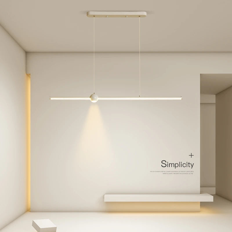 lustre led nordique minimaliste bande lumineuse créative