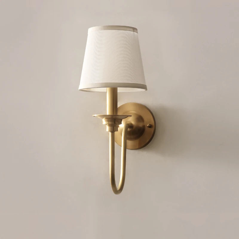 applique murale cuivre nordique simple salon couloir