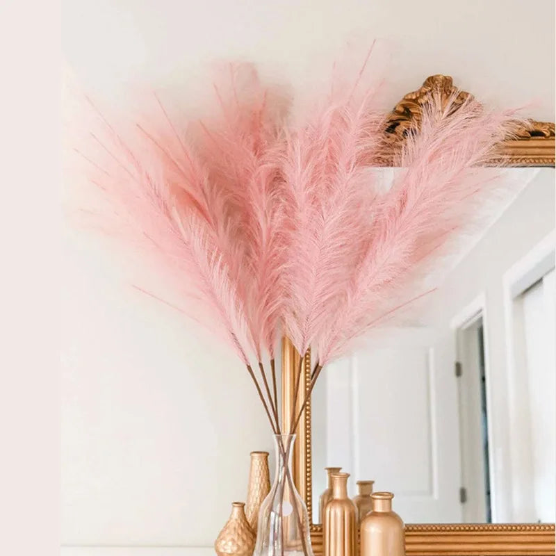 fleurs artificielles herbe de pampa pour décoration intérieure et fêtes - vue 4 sur 20