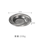 assiette creuse retro inox pour salade pates dessert