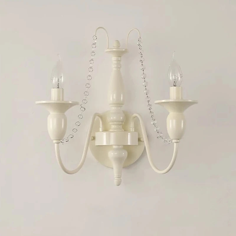 applique murale rétro en cristal style rustique pour décoration - vue 5 sur 8