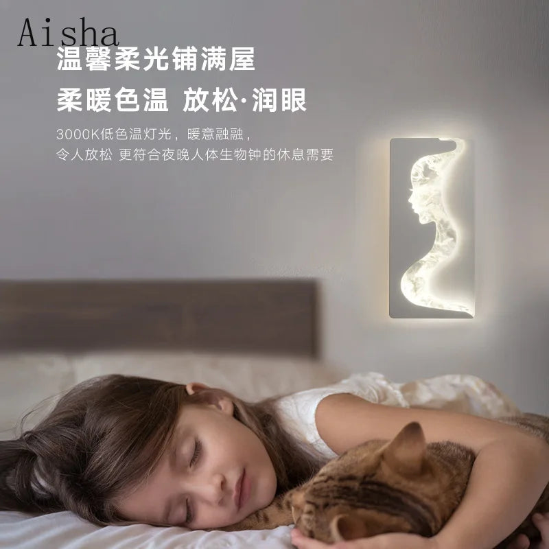 applique murale led nuage moderne pour décoration intérieure lumineuse - vue 4 sur 9