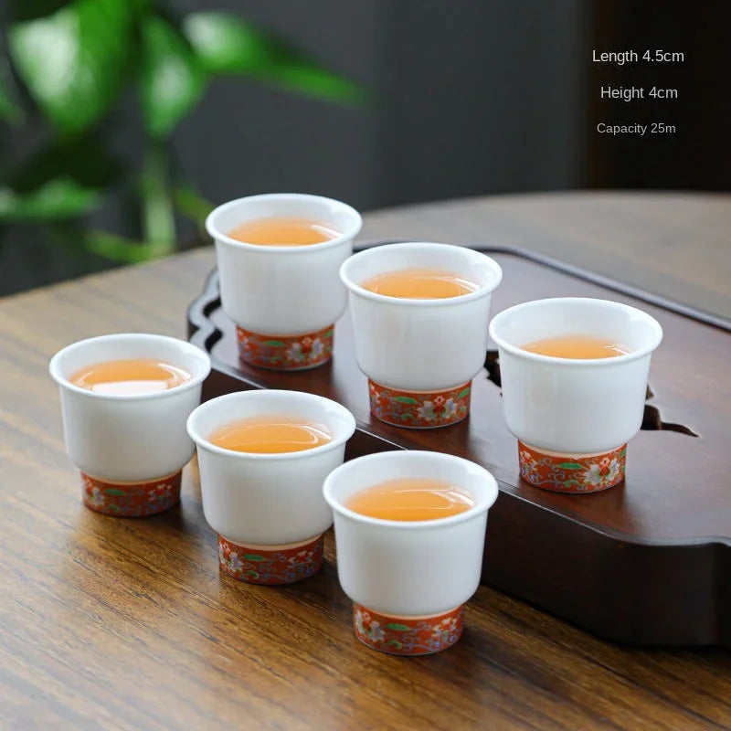 Service thé kung fu porcelaine tasses zen six
