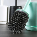 outil de nettoyage brosse de toilette avec support mural pratique