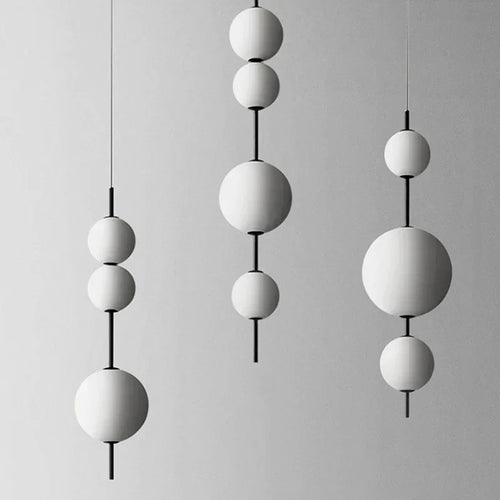 suspension moderne en verre pour décoration intérieure élégante - vue 6 sur 9