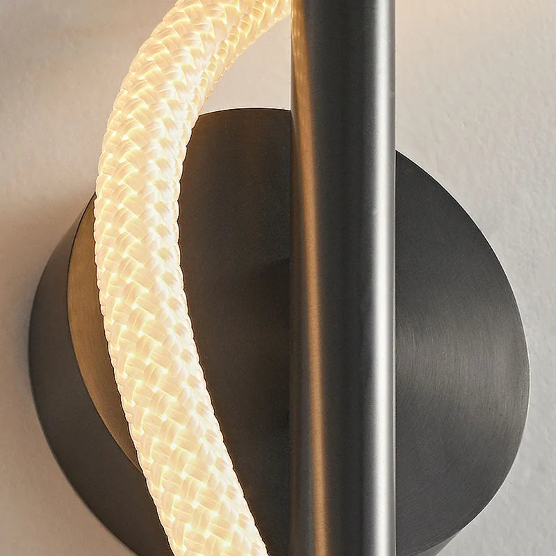 applique murale led tube acrylique 	 style acier inoxydable - vue 6 sur 9