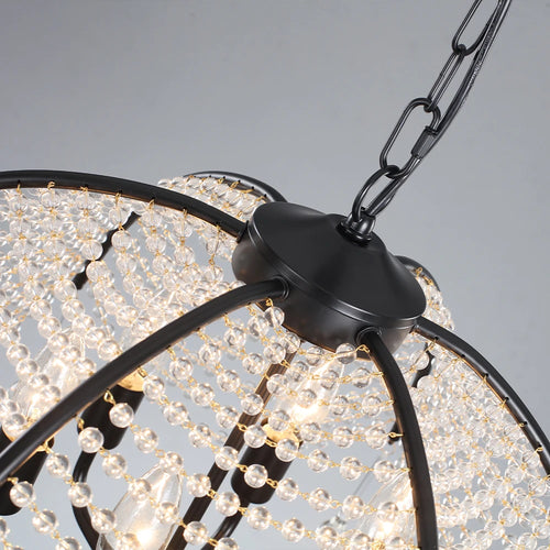 lustre moderne en cristal pour décoration intérieure élégante et lumineuse - vue 6 sur 8
