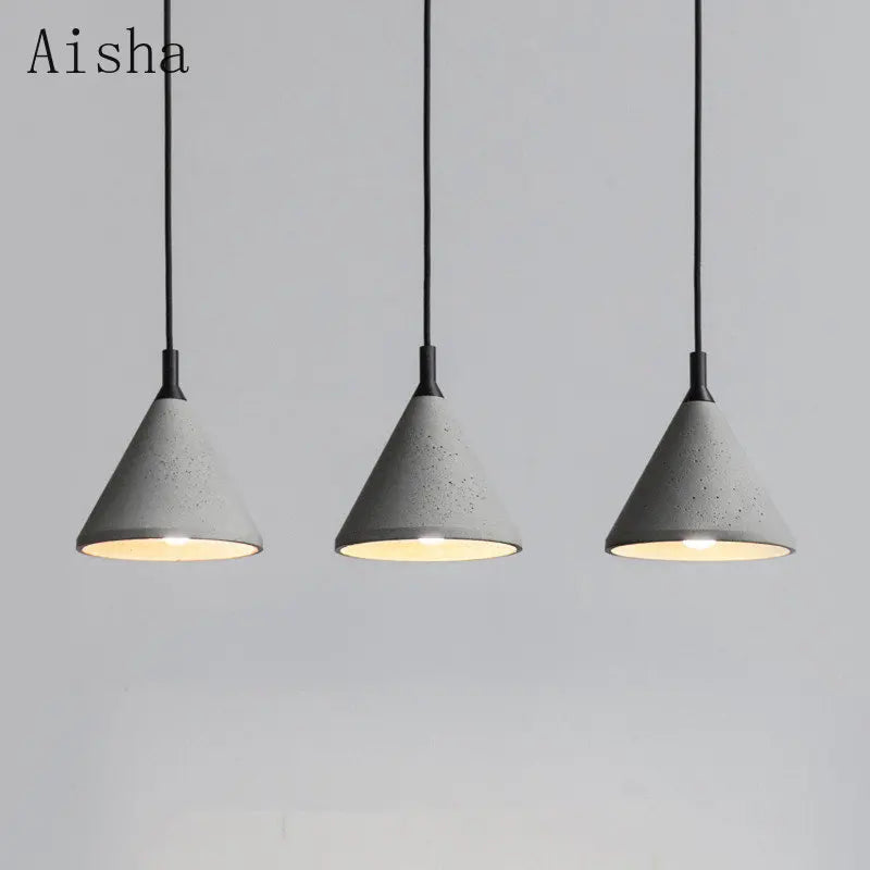 suspension en ciment style industriel pour café ou restaurant - vue 4 sur 6