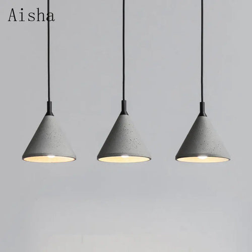 suspension en ciment style industriel pour café et magasin - vue 3 sur 6