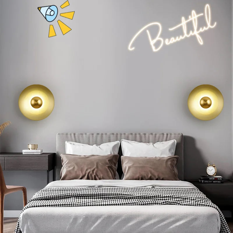 applique murale led ronde moderne pour décoration intérieure éclairage élégant