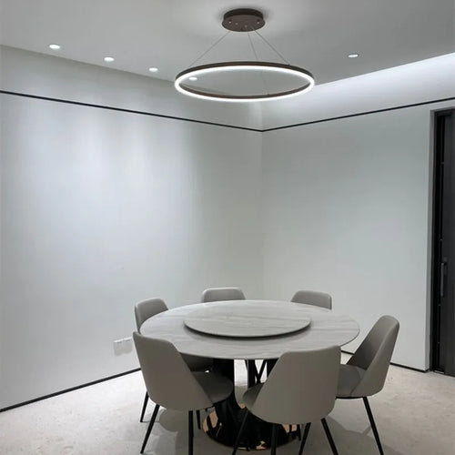 lustre led moderne à intensité variable style minimaliste - vue 5 sur 9