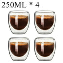 Tasses verre double paroi borosilicate isolant lot