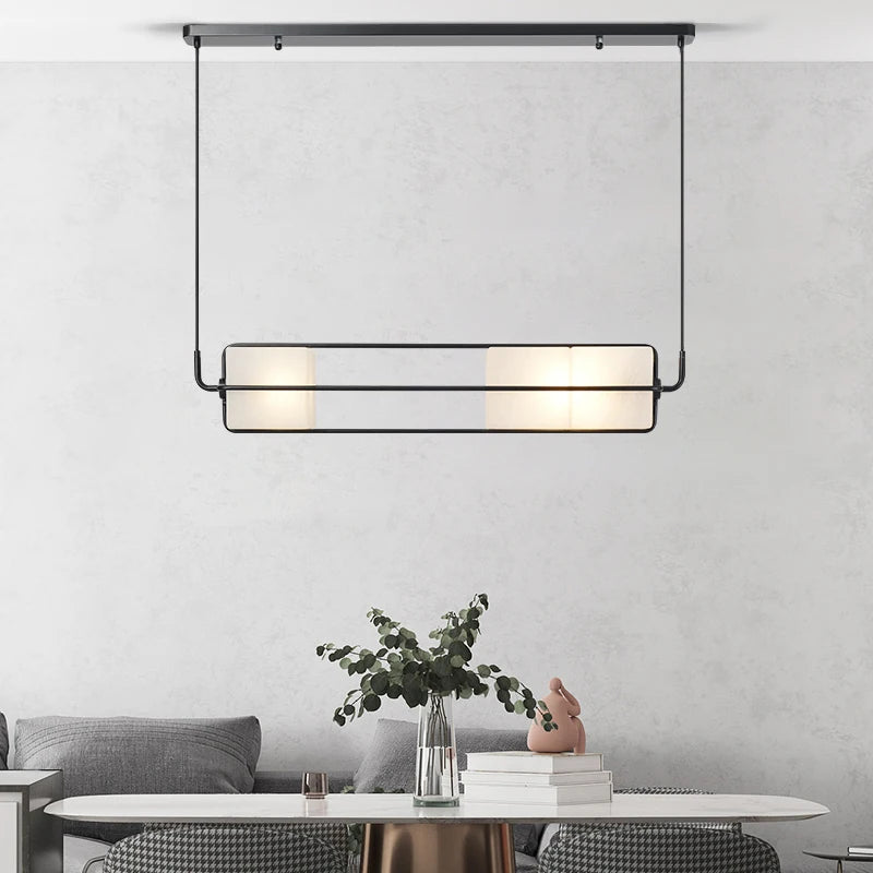 suspension en verre moderne pour éclairage de luxe intérieur