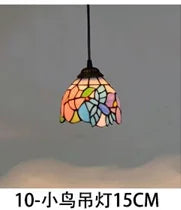 lustre en verre style tiffany rétro pour intérieur méditerranéen - vue 29 sur 30