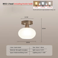 Lampe plafonnier créatif rond verre