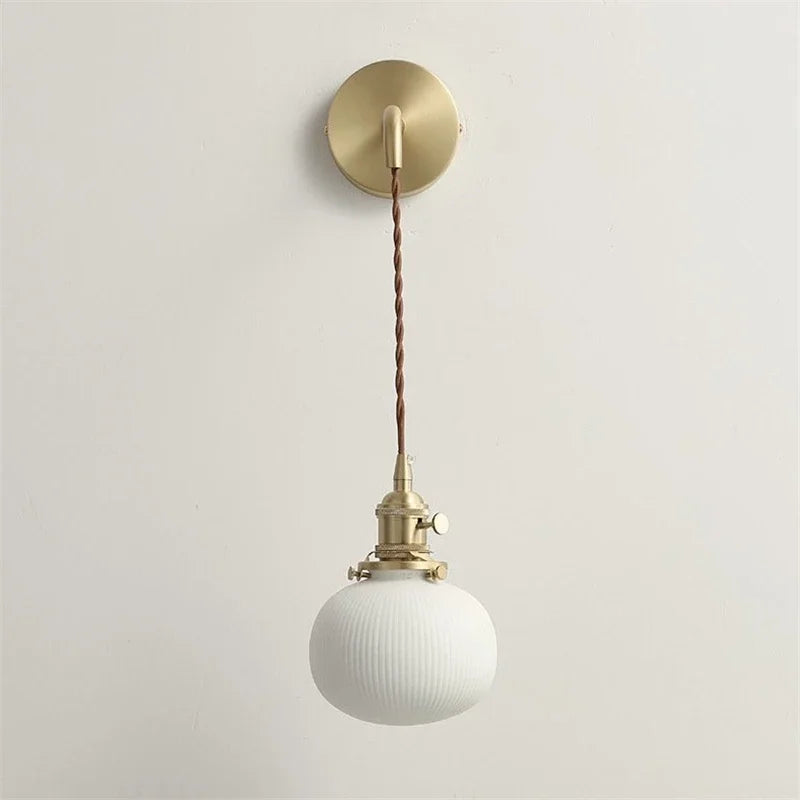 applique murale led nordique moderne en céramique vintage - vue 15 sur 15