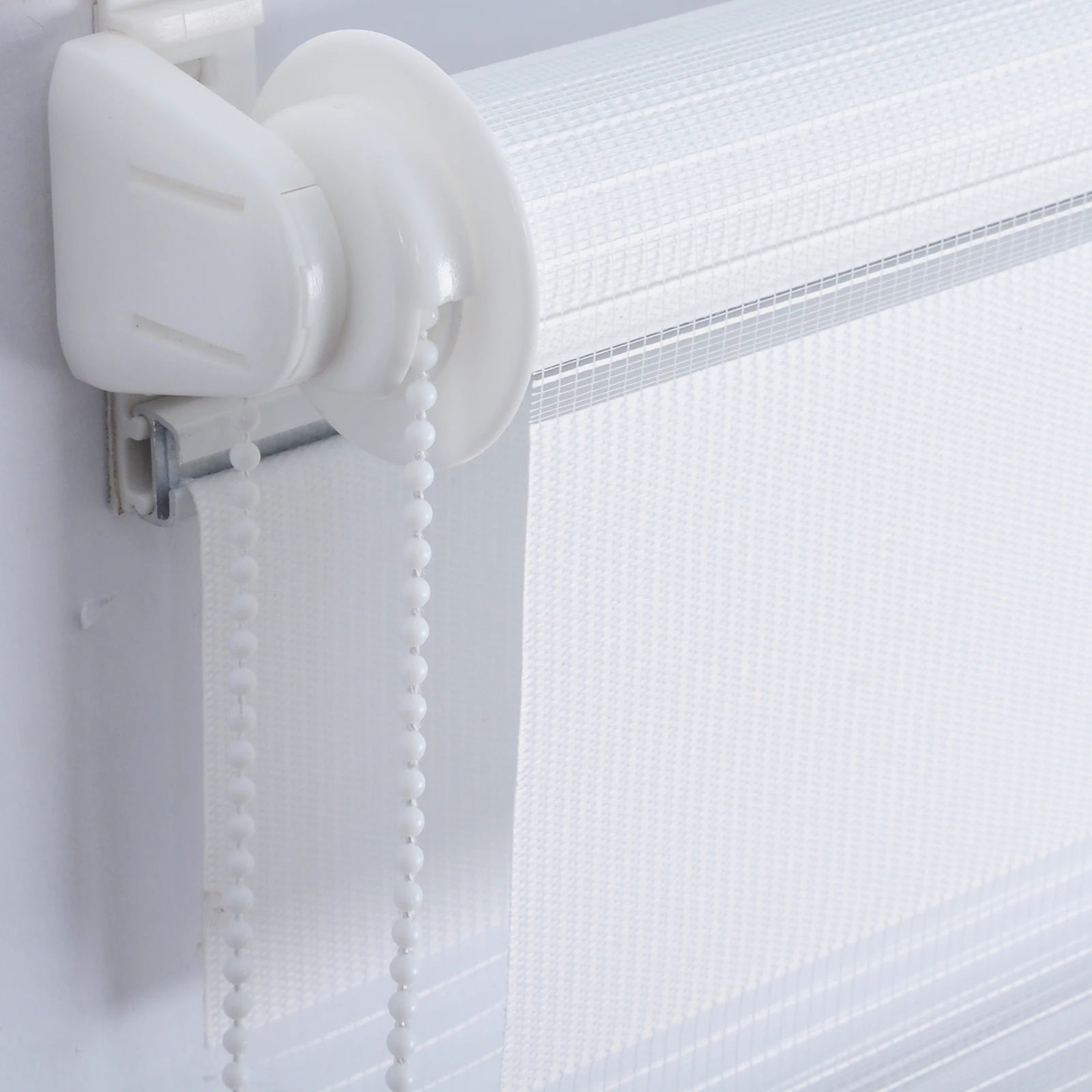 Store enrouleur double couche translucide pour salon chambre - vue 4 sur 6
