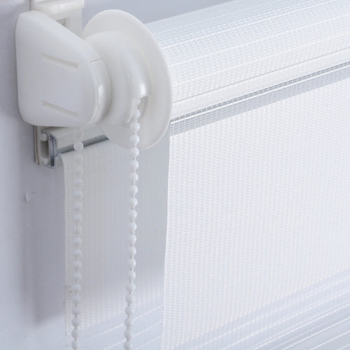 Store enrouleur double couche translucide pour salon chambre - vue 5 sur 6
