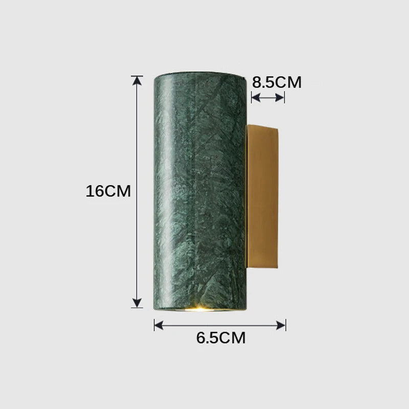 applique murale en marbre pour décoration et éclairage d'allée
