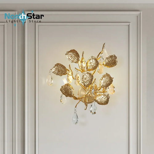 Applique murale décorative Vintage en or