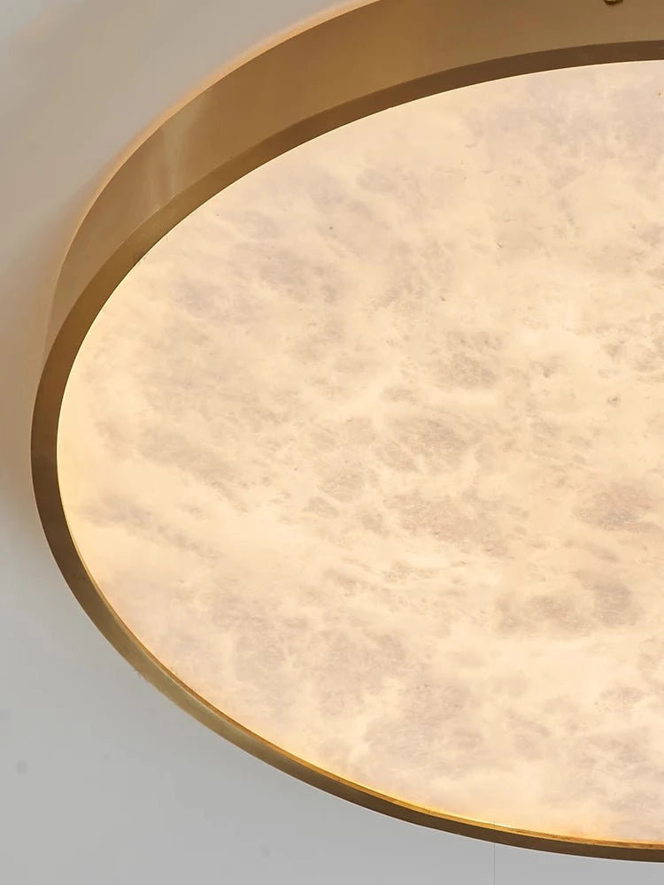 plafonnier en marbre espagnol design moderne et luxueux à led - vue 10 sur 12