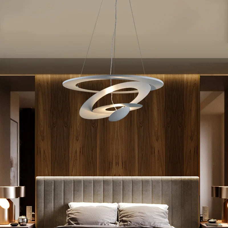 suspension design en métal pour un éclairage moderne - vue 3 sur 6
