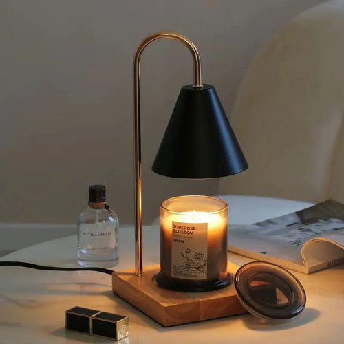 lampe de table rétro aromathérapie avec minuterie et lumière d'ambiance - vue 2 sur 12