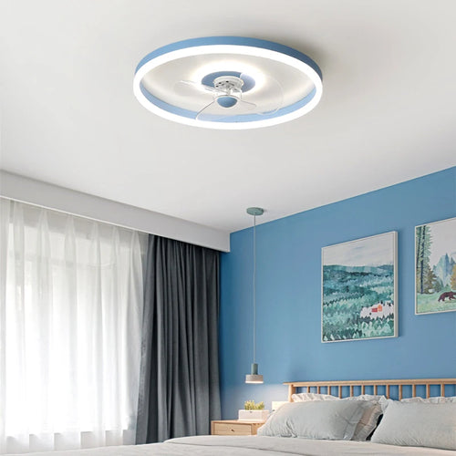 plafonnier led moderne avec ventilateur pour éclairage intérieur - vue 4 sur 11