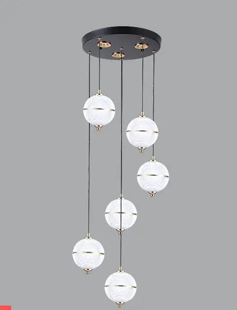 suspension boule acrylique moderne pour restaurant et bar - vue 7 sur 16