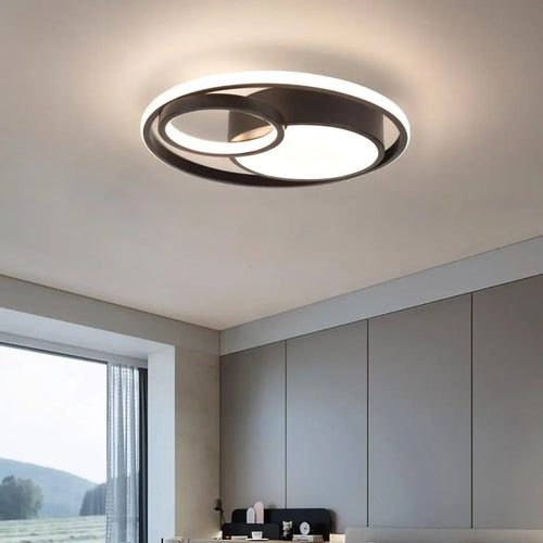plafonnier led moderne 3 couleurs pour intérieur maison