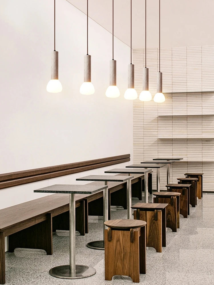 lustre créatif en pierre pour éclairage intérieur élégant - vue 6 sur 9