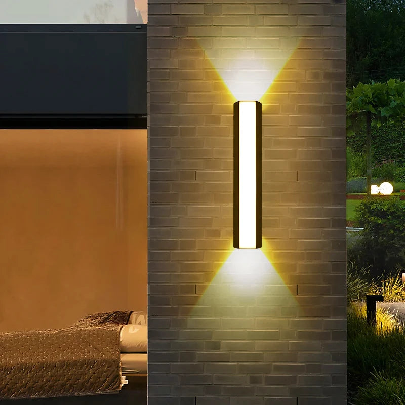 applique murale extérieure jardin avec led haute luminosité - vue 3 sur 9