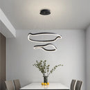 Lustre anneaux déformés design panochas pour intérieur
