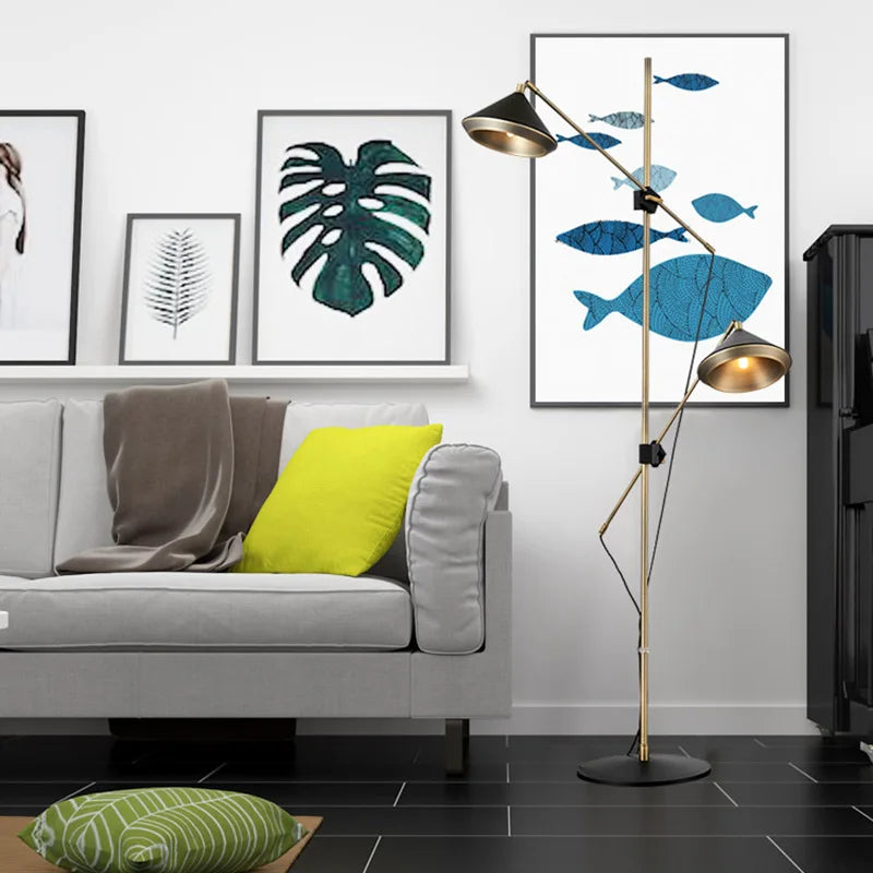 lampadaire moderne de luxe angle réglable lumières décoratives personnalisées