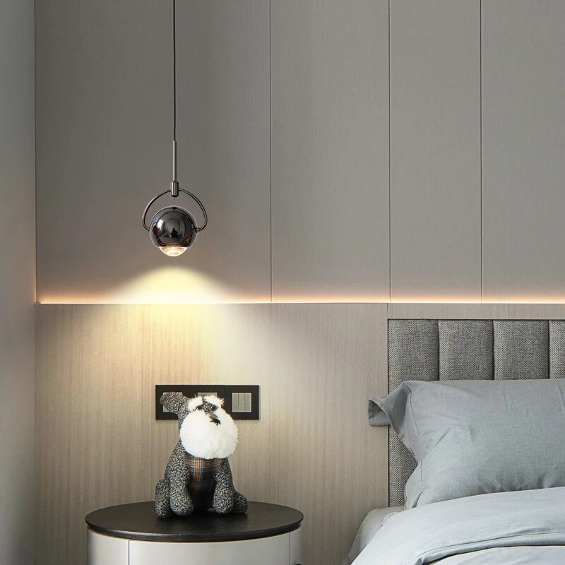 Suspension design boule accrochée LED - vue 4 sur 11