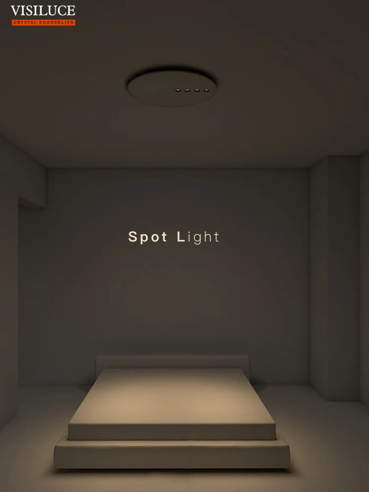 plafonnier led rond minimaliste à intensité réglable pour intérieur - vue 3 sur 8