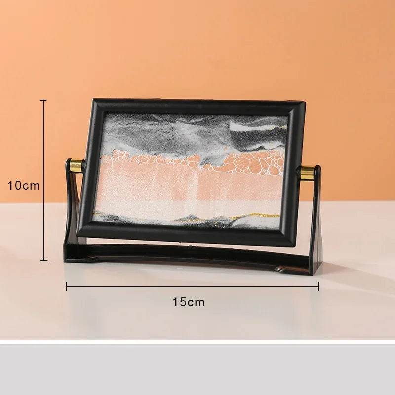 paysage de sable rotatif en verre 3D créatif décoratif