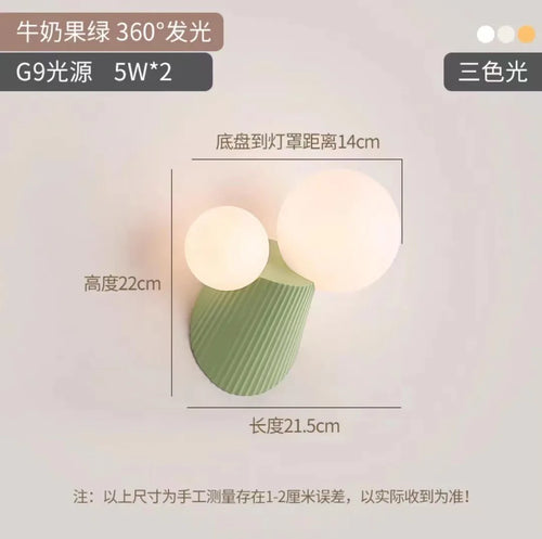 applique murale led cactus en résine verre pour étude - vue 11 sur 11
