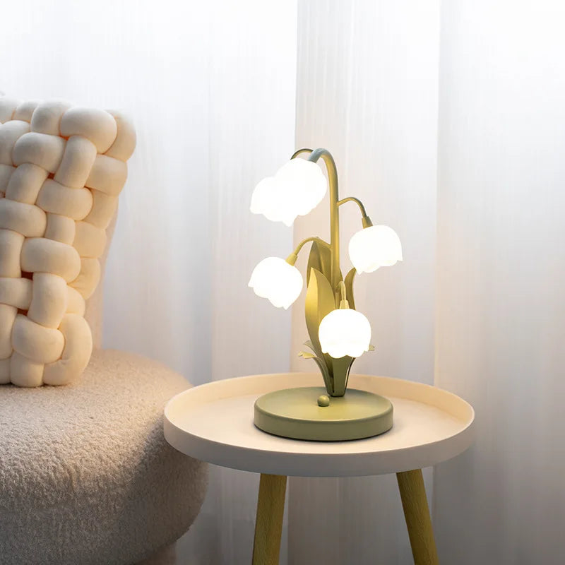 Lampe magique ambiance Fleur de Vie sur socle LED - bois et acryl .